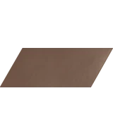 Carrelage Chevron Marron Mate Gauche 9x20,5 cm - détail du carreau