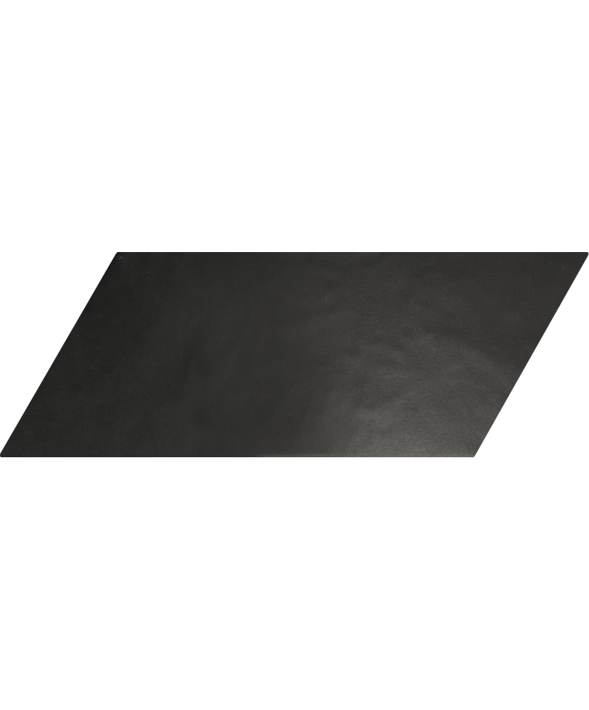 Carrelage Chevron Negro Mate Gauche 9x20,5 cm - détail du carreau