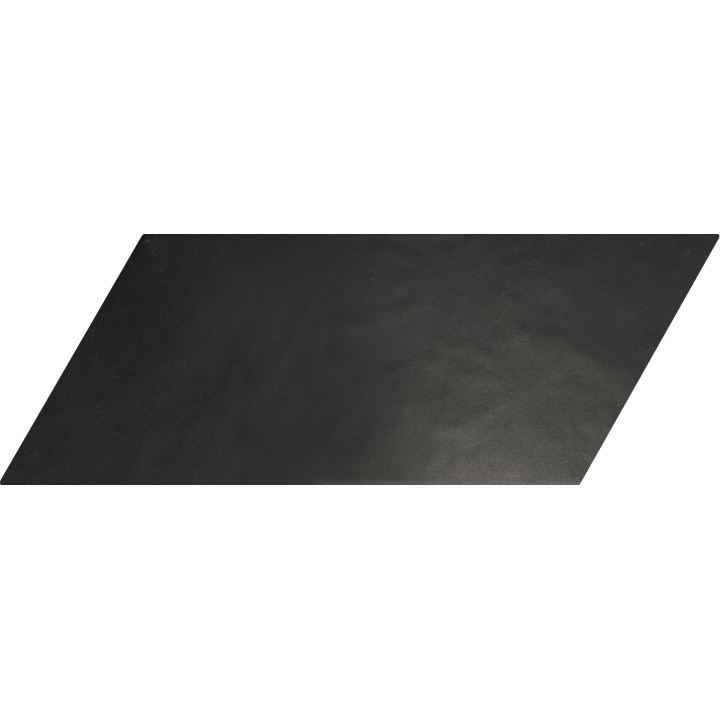 Chevron Negro Mate Izquierdo 9x20.5 cm - carrelage NAIS