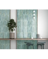 Carrelage Bali Aqua 5x40 cm - vue d’ambiance