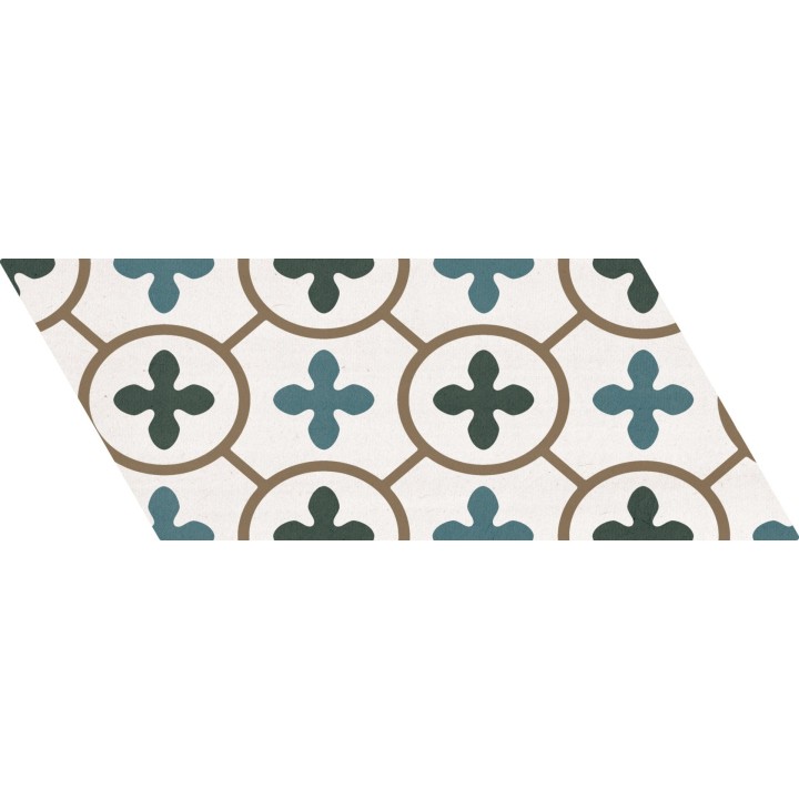 Chevron Patchwork Color Derecho 9x20.5 cm - carrelage NAIS