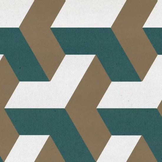 Carrelage Chevron Patchwork Color Droit 9x20,5 cm - détail du carreau 3