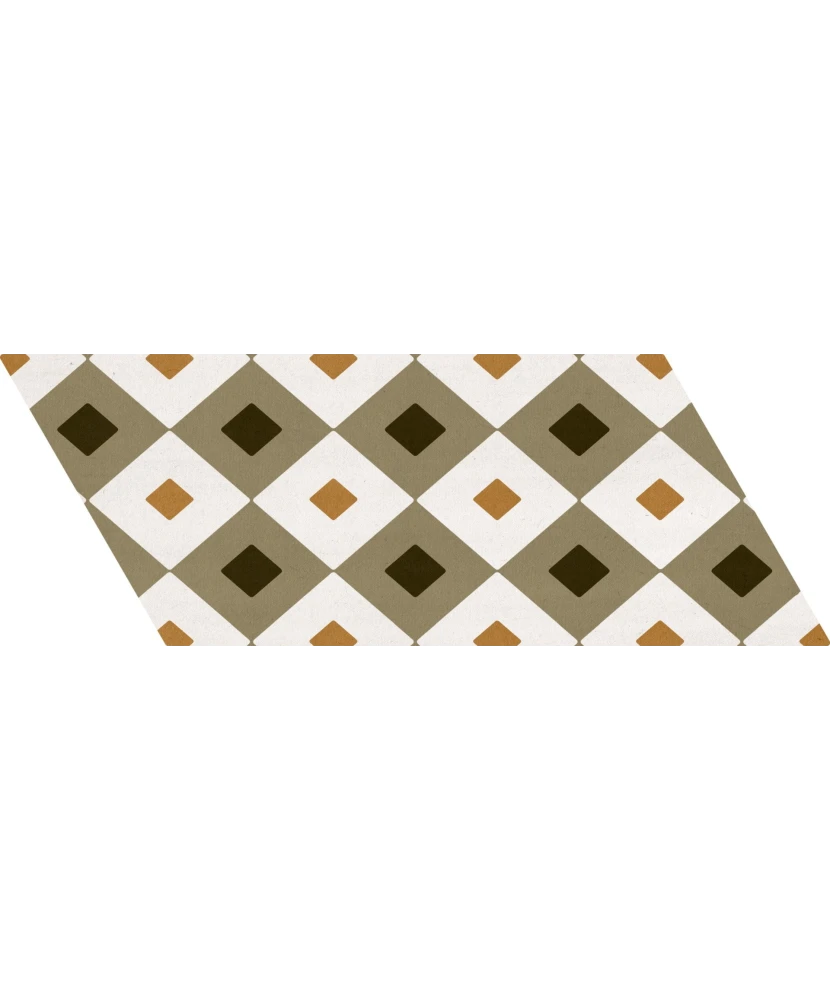 Carrelage Chevron Patchwork Color Droit 9x20,5 cm - détail du carreau 5
