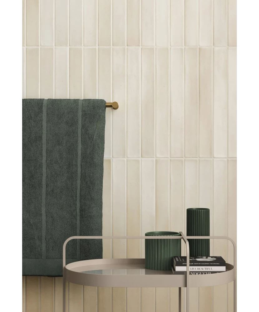Carrelage Massimo Almond 5x40 cm - vue d’ambiance