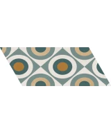 Carrelage Chevron Patchwork Color Droit 9x20,5 cm - détail du carreau 6