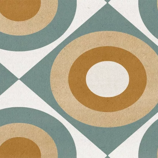 Carrelage Chevron Patchwork Color Droit 9x20,5 cm - détail du carreau 7