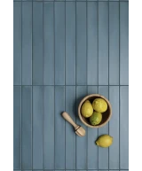 Carrelage Massimo Smoke Blue 5x40 cm - vue d’ambiance