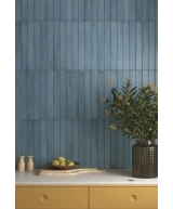 Carrelage Massimo Smoke Blue 5x40 cm - vue d’ambiance 2