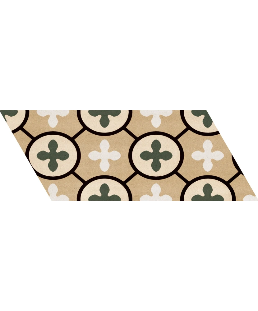 Carrelage Chevron Patchwork Color Droit 9x20,5 cm - détail du carreau 13