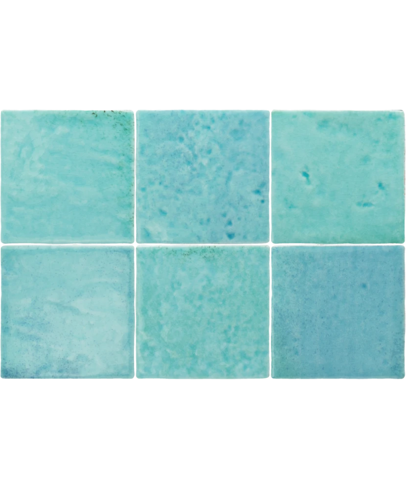 Carrelage Menorca Aqua 10x10 cm - détail du carreau 2