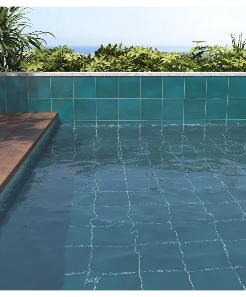 Carrelage Spa&Pools Glacier 15x15 cm - vue d’ambiance 2