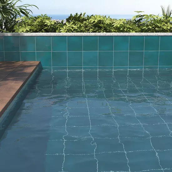 Carrelage Spa&Pools Glacier 15x15 cm - vue d’ambiance 2