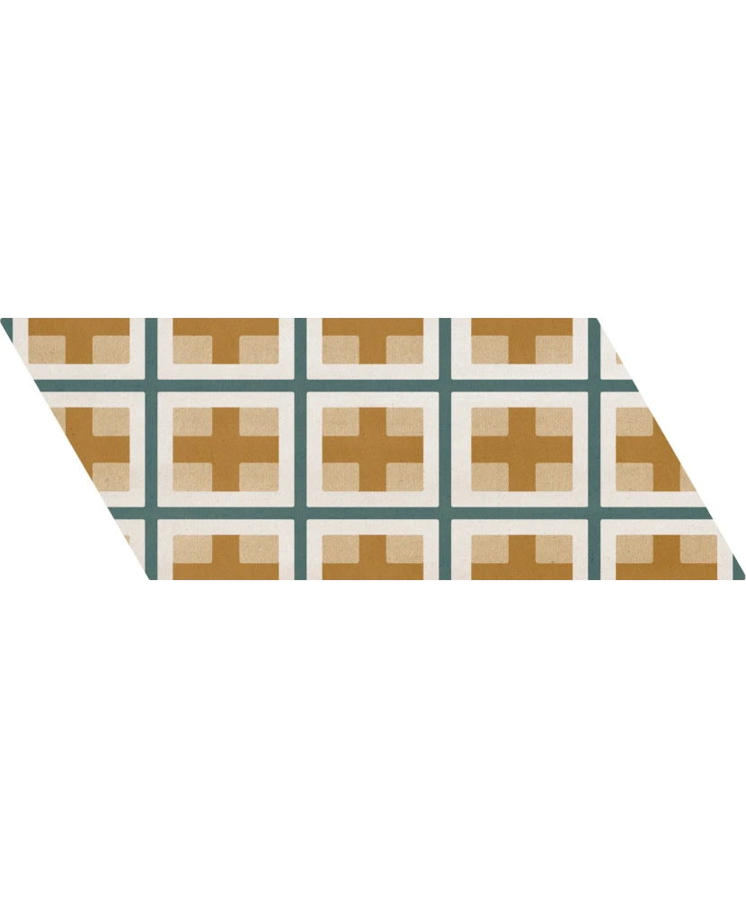 Carrelage Chevron Patchwork Color Droit 9x20,5 cm - détail du carreau 18