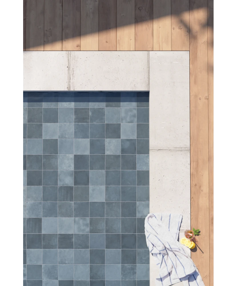 Carrelage Spa&Pools Colonial Blue 15x15 cm - vue d’ambiance 2