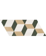 Carrelage Chevron Patchwork Color Droit 9x20,5 cm - détail du carreau 19