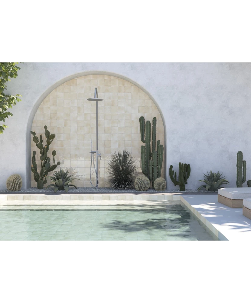 Carrelage Spa&Pools Canvas Mat 15x15 cm - vue d’ambiance 2