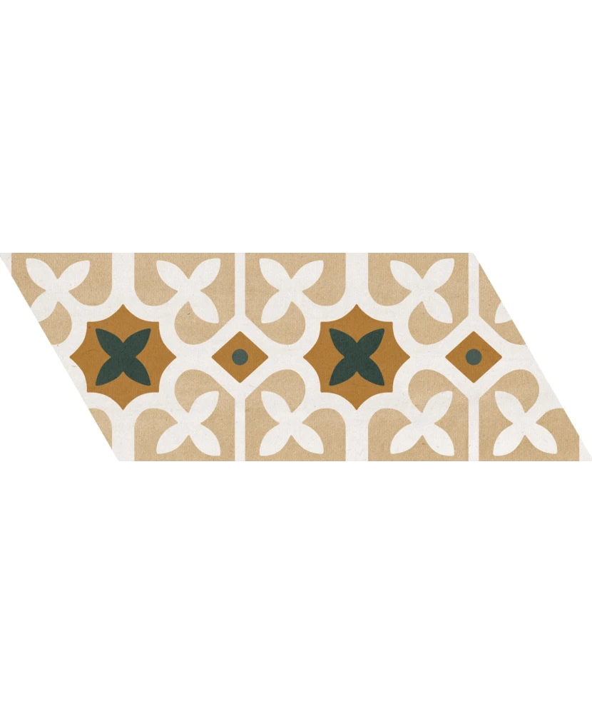 Carrelage Chevron Patchwork Color Droit 9x20,5 cm - détail du carreau 21