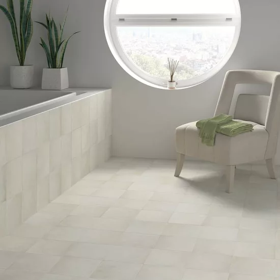 Carrelage Ares Blanco 20x20 cm - vue d’ambiance 2