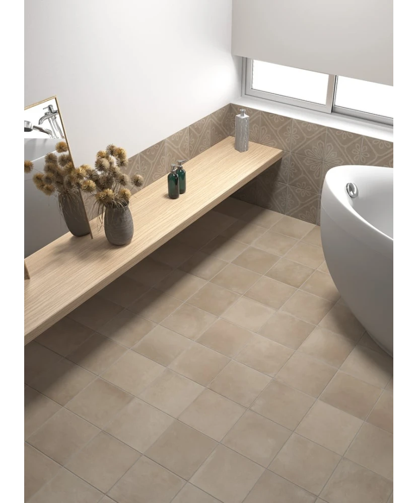 Carrelage Ares Taupe 20x20 cm - vue d’ambiance 2