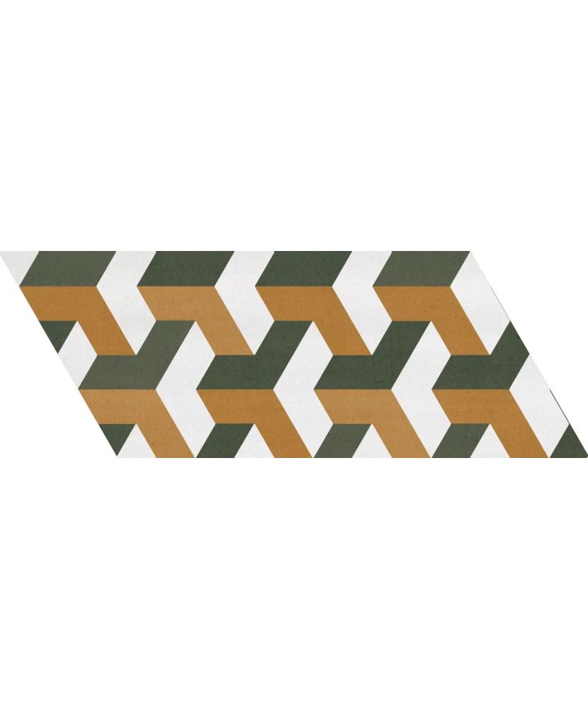 Carrelage Chevron Patchwork Color Droit 9x20,5 cm - détail du carreau 22