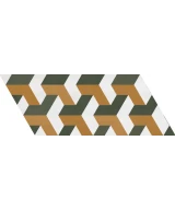 Carrelage Chevron Patchwork Color Droit 9x20,5 cm - détail du carreau 22