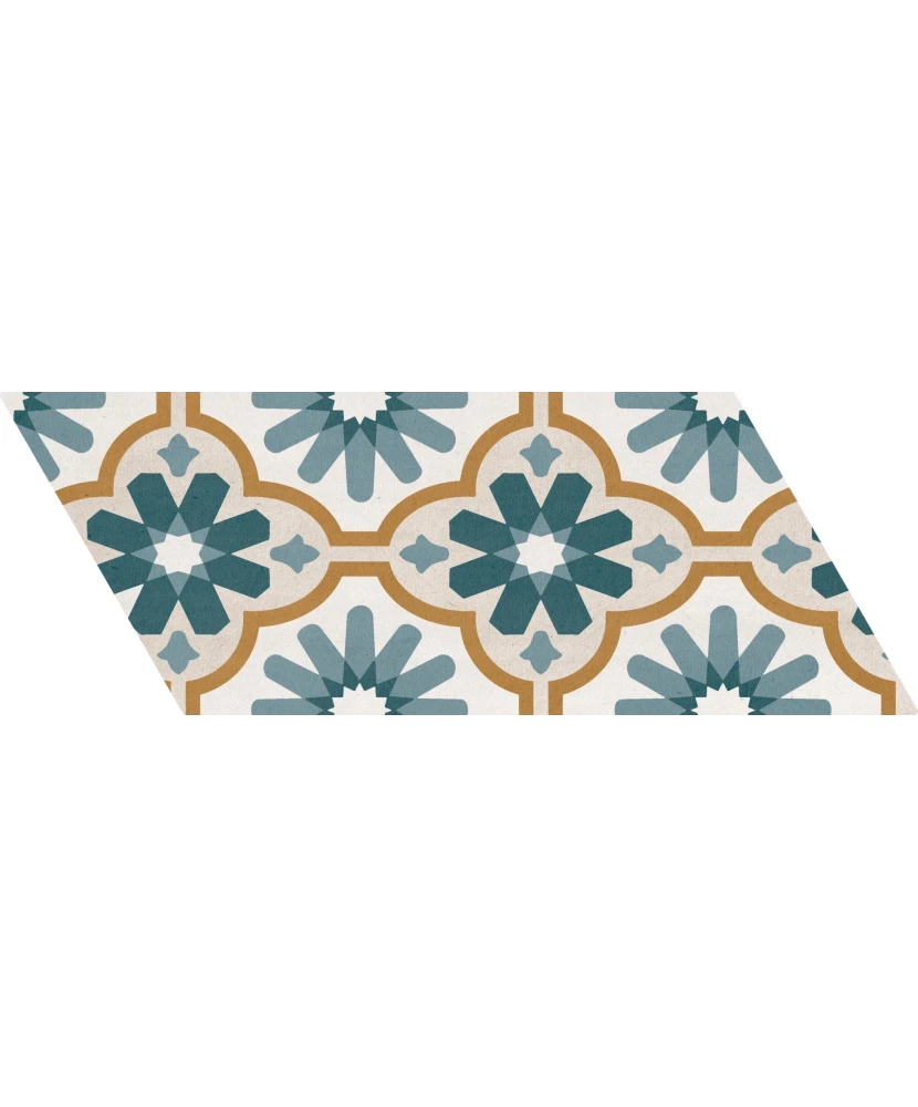 Carrelage Chevron Patchwork Color Droit 9x20,5 cm - détail du carreau 23