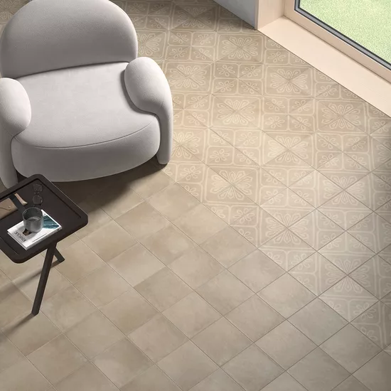 Carrelage Ares Decor Taupe 20x20 cm - vue d’ambiance 2