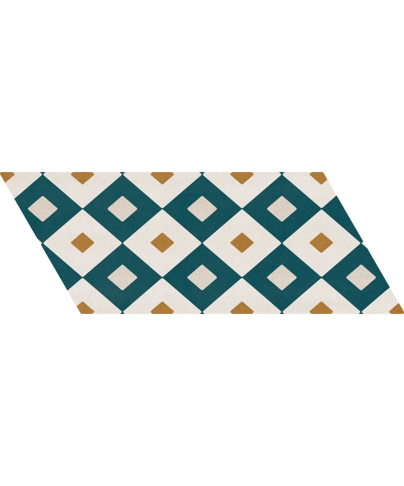 Carrelage Chevron Patchwork Color Droit 9x20,5 cm - détail du carreau 26