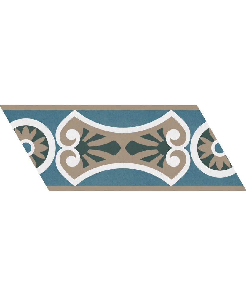 Carrelage Chevron Patchwork Color Droit 9x20,5 cm - détail du carreau 27