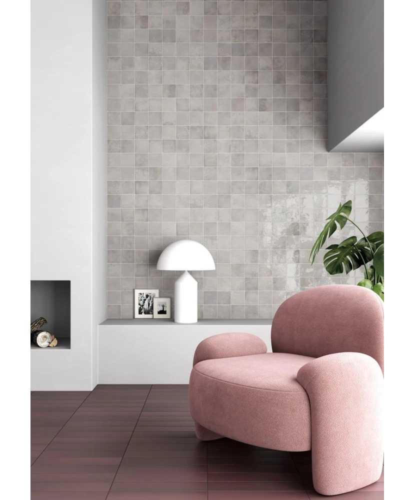 Carrelage Verticale Dim Gray 10x10 cm - vue d’ambiance