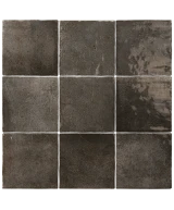 Carrelage Verticale Soot 10x10 cm - détail du carreau 2