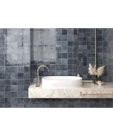 Carrelage Verticale Deep Royal 10x10 cm - vue d’ambiance