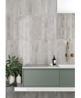 Carrelage Verticale Dim Gray 5x40 cm - vue d’ambiance