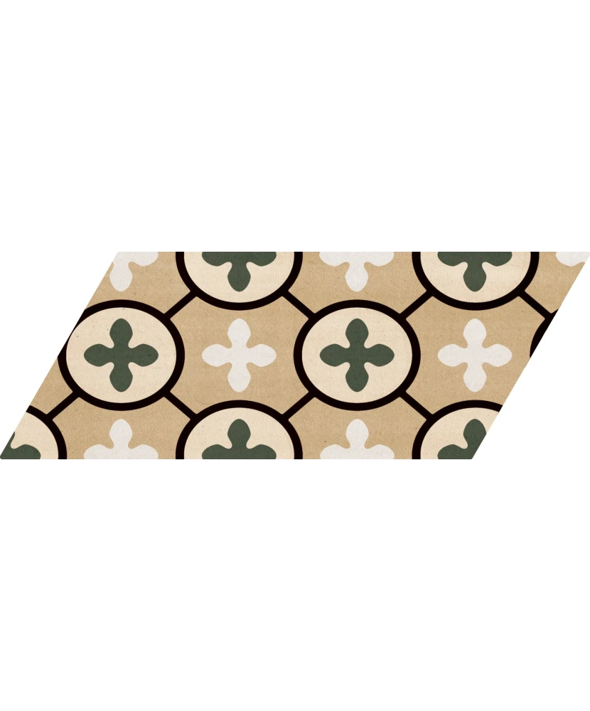 Carrelage Chevron Patchwork Color Gauche 9x20,5 cm - détail du carreau 8