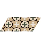 Carrelage Chevron Patchwork Color Gauche 9x20,5 cm - détail du carreau 8