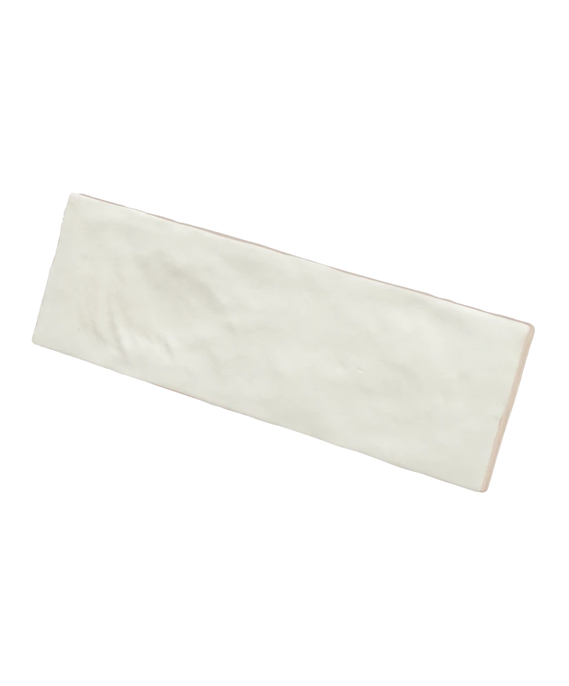 Carrelage Sabbia Silica White 6,5x20 cm - détail du carreau