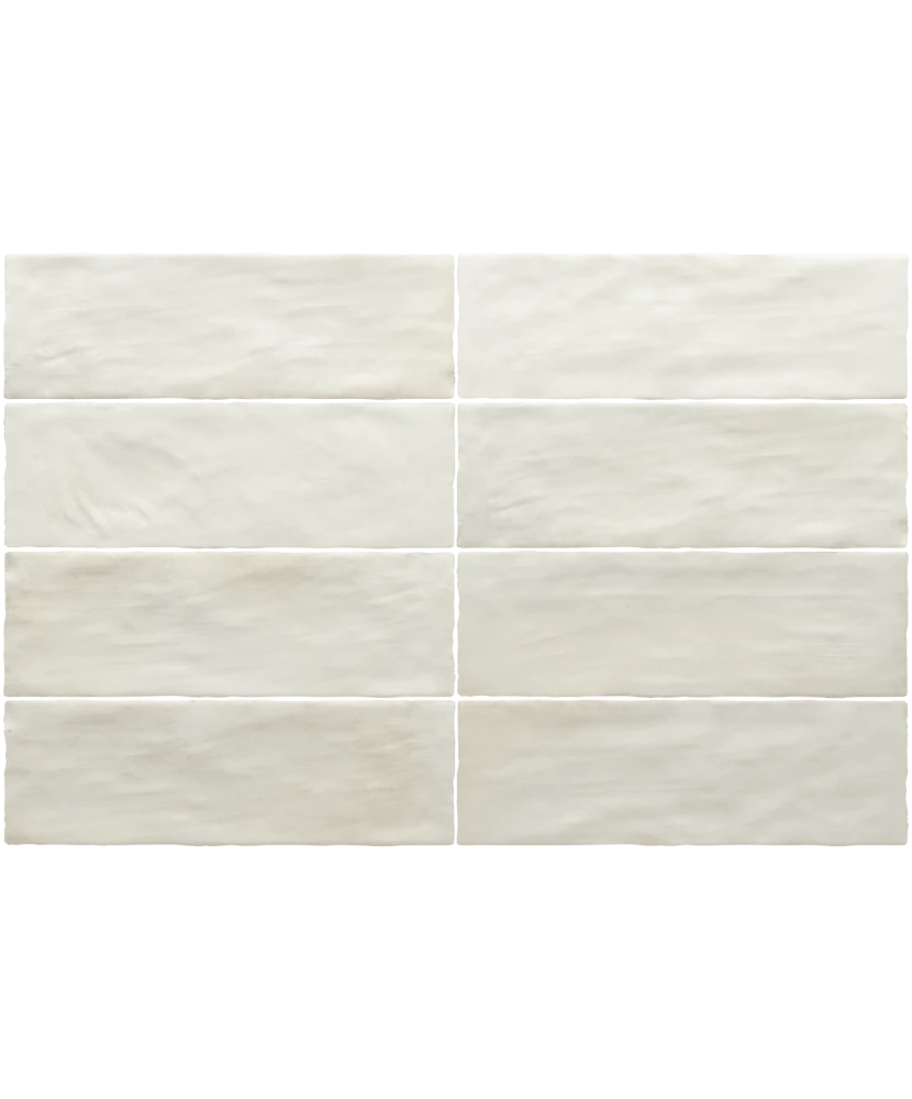 Carrelage Sabbia Silica White 6,5x20 cm - détail du carreau 2