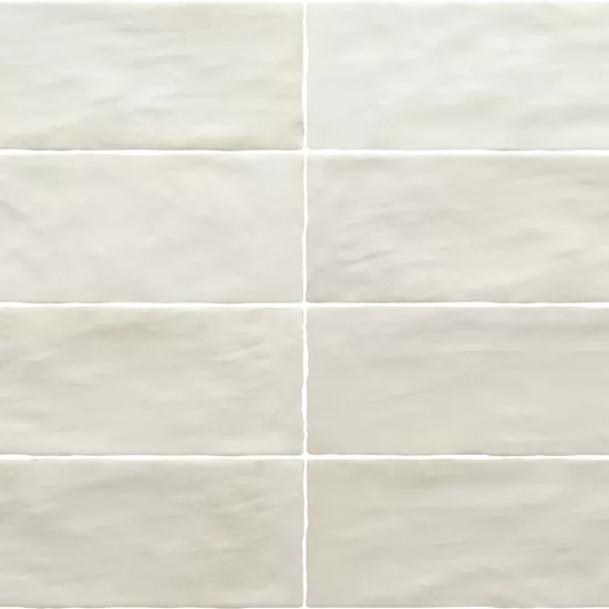 Carrelage Sabbia Silica White 6,5x20 cm - détail du carreau 2