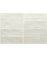 Carrelage Sabbia Silica White 6,5x20 cm - détail du carreau 2