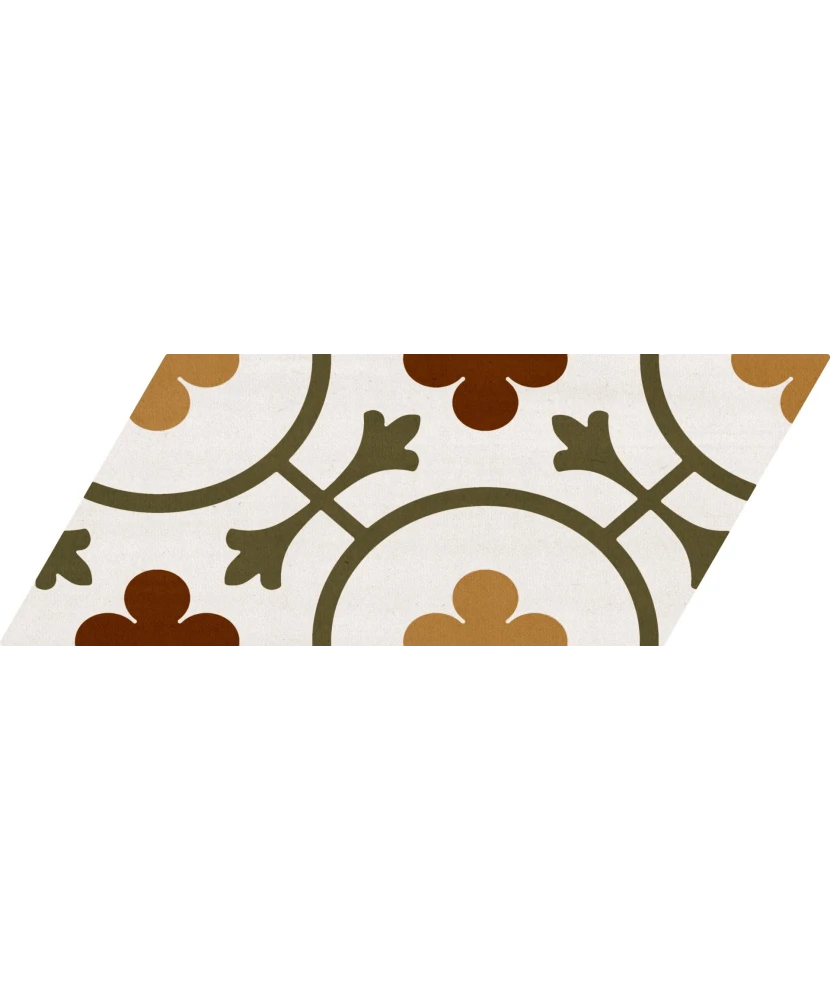 Carrelage Chevron Patchwork Color Gauche 9x20,5 cm - détail du carreau 9
