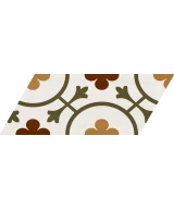 Carrelage Chevron Patchwork Color Gauche 9x20,5 cm - détail du carreau 9