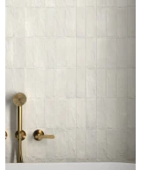 Carrelage Sabbia Silica White 6,5x20 cm - vue d’ambiance