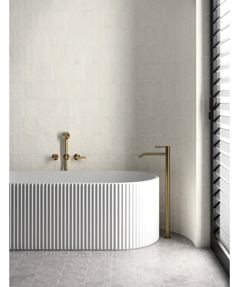 Carrelage Sabbia Silica White 6,5x20 cm - vue d’ambiance 2