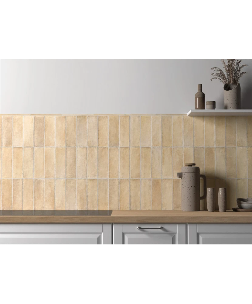 Carrelage Sabbia Arena 6,5x20 cm - vue d’ambiance