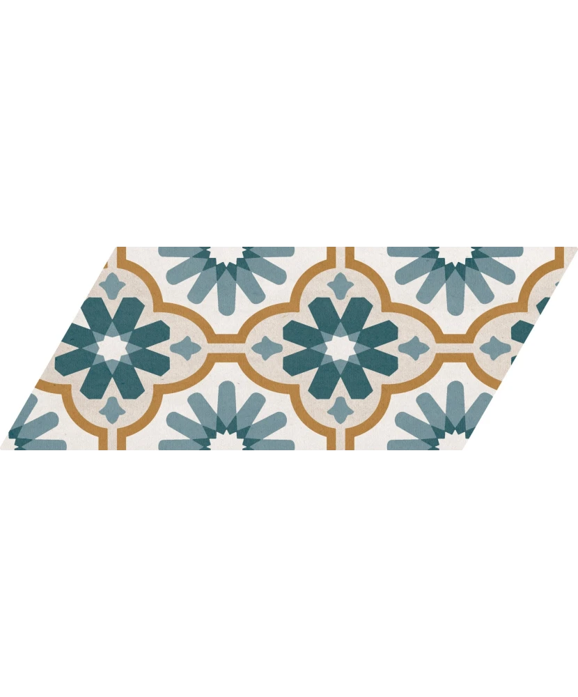 Carrelage Chevron Patchwork Color Gauche 9x20,5 cm - détail du carreau 10