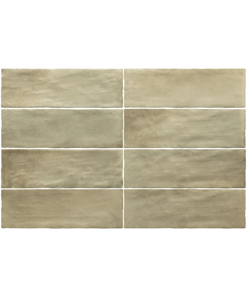Carrelage Sabbia Weald Green 6,5x20 cm - détail du carreau 2
