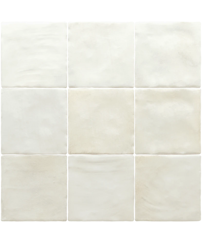 Carrelage Sabbia Silica White 10x10 cm - détail du carreau 2