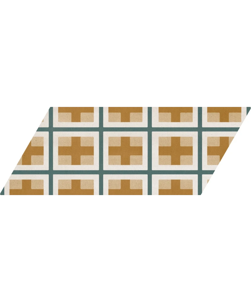 Carrelage Chevron Patchwork Color Gauche 9x20,5 cm - détail du carreau 12