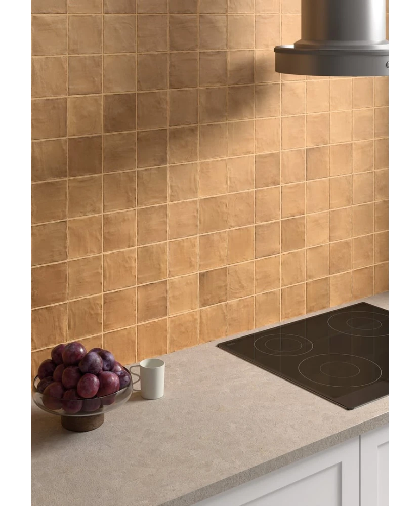 Carrelage Sabbia Terracotta 10x10 cm - vue d’ambiance