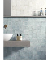 Carrelage Sabbia Storm Blue 10x10 cm - vue d’ambiance 2